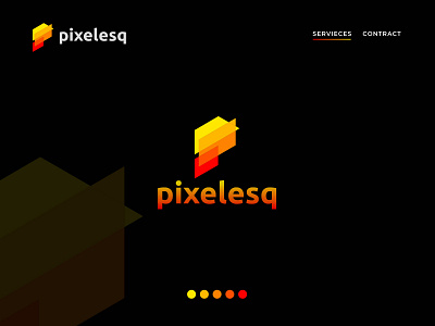 Pixel Logo Design / Modern Logo Design / P Logo Design