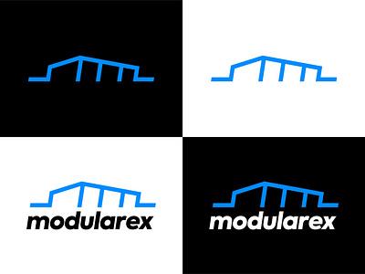 Modularex logo design brand identity design icon logo logo design logotype minimal minimalism simple typography vector