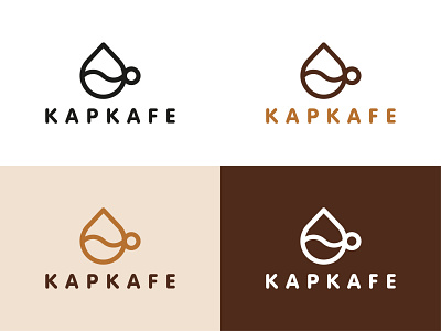 KAPKAFE – coffeehouse logotype brand identity branding coffee coffee bean coffeeshop design logo logo design minimal minimalism minimalist simple typography