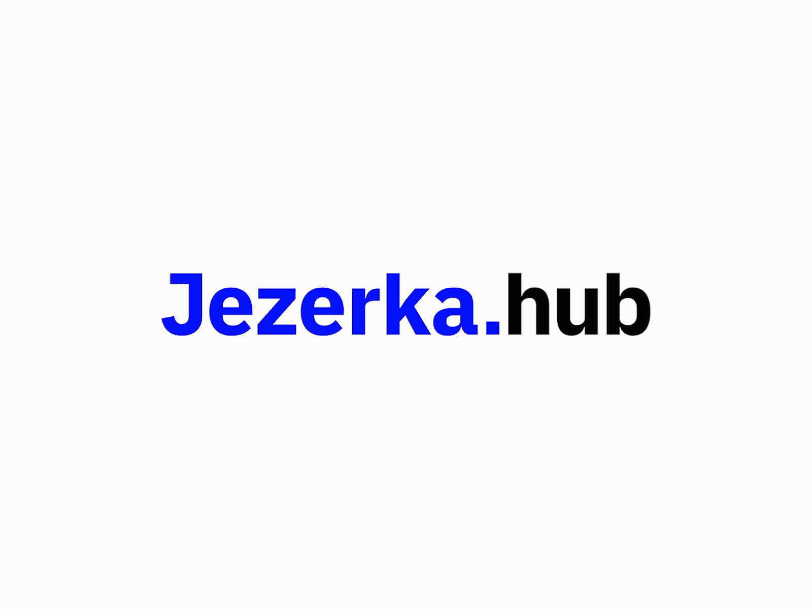 Jezerka Hub Logotype brand identity branding design logo logo design logotype minimal minimalism minimalist typography vector