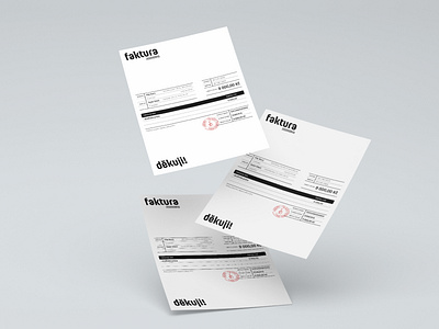 Invoice Design brand brand identity business corporate corporate branding design invoice invoice design minimal minimalism simple typography vector