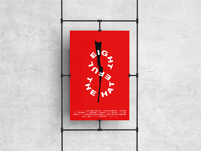 The Hateful Eight – Movie Poster design minimal minimalism minimalist poster poster art poster design simple typography vector