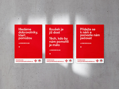 Posters for Czech Red Cross design minimalism minimalist poster poster art posters simple typography