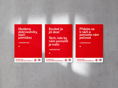 Posters for Czech Red Cross