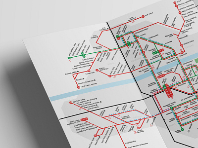 Public Transport Map in the City of Pardubice