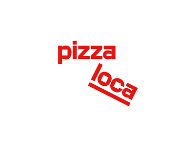 Pizza Loca Logo concept branding design logo minimal minimalism minimalist simple typography