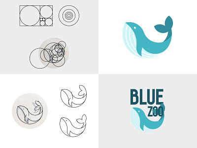 Blue Zoo Progress brand identity design illustrator logo logo design minimal minimalism minimalist simple typography