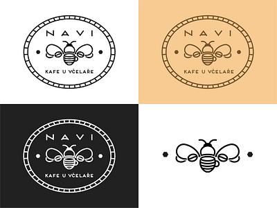 Beekeeper's Coffee branding graphic design illustration illustrator lineart logo logo design minimal minimalism minimalist responsive branding simple typography vector