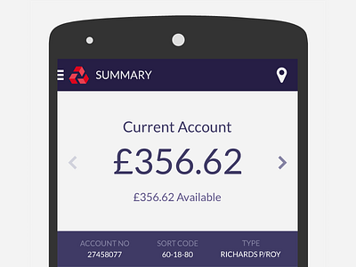 Android Natwest Concept android flat mobile ui