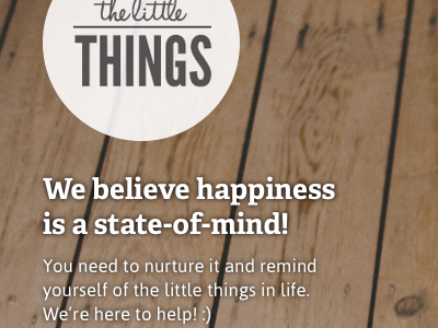 The Little Things - Homepage