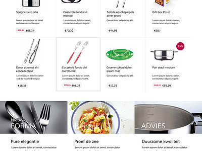 Mepra Store kitchen magento productpage products webshop