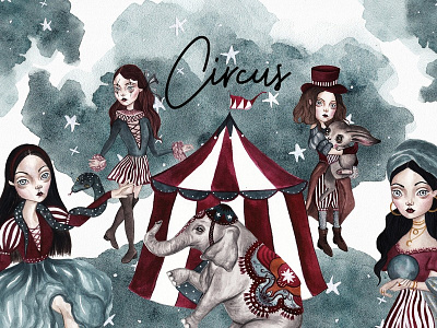 Circus - Watercolor collection