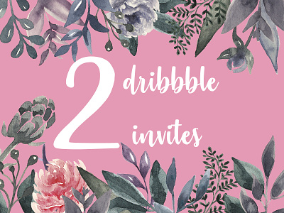 UPD: 2 Dribbble invites Ended dribbble giveaway invitation invite