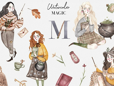 Watercolor Autumn Magic Collection