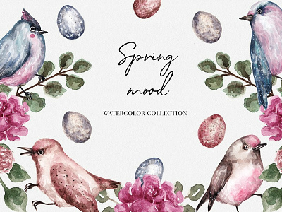 Spring Mood Watercolor Collection