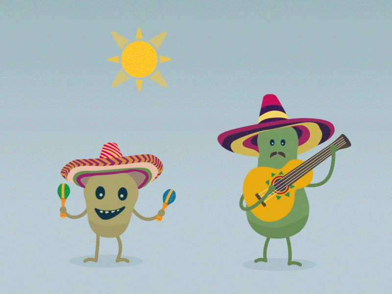 Mexican musicians ae animation gif music
