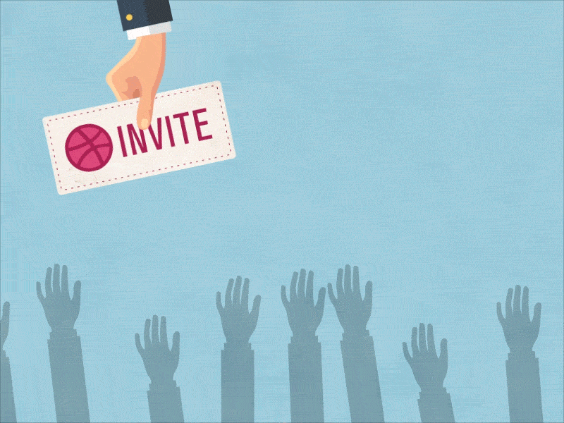 Dribbble invites animation catch them if you can draft dribbble gif invite invites