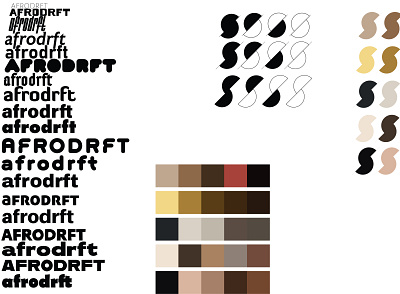 Afrodrft Personal Branding adobe branding creative creative cloud design graphic design illustrator layout logo typography vector
