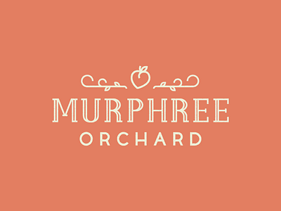 Peaches ‘n cream brand identity lettering logo logotype orchard typography