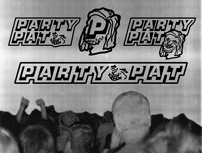 Party Pat DJ Logo client design dj fun halftone illustration logo party vector work