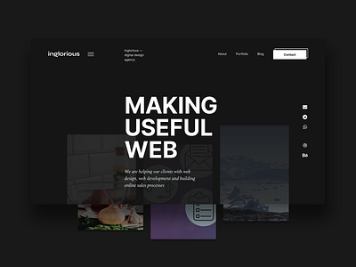 Inglorious Agency Portfolio Page