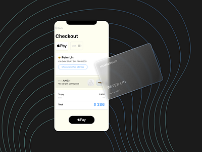 DailyUI 002 applepay check checkout creditcard dailyui dailyuichallenge delivery mobile pay shopping