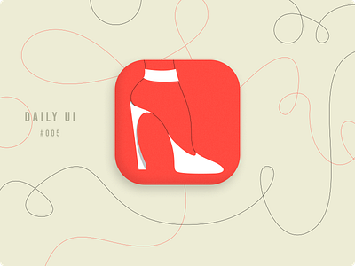DailyUI 005 app design dailyui dailyuichallenge flat icon phone shoes
