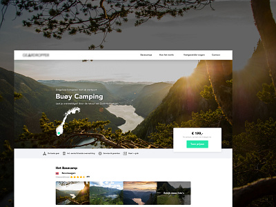 Geardropper - Camping Website - Webflow