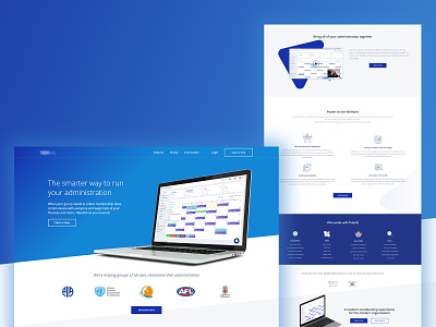 Software Landing Page Design clean responsive software ux uxdesign web design webflow website