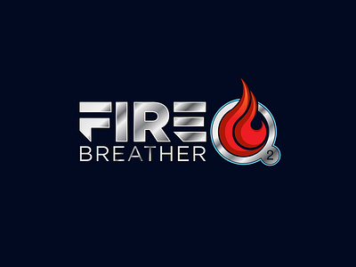 Fire Breather O2 Logo 3d modeling design graphic design logo design product design typography