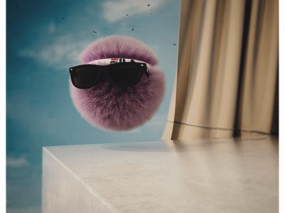 Fluffy 3d animation blob bubble c4d motion