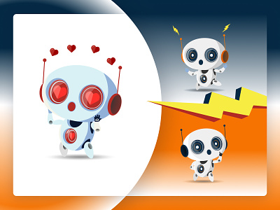 Mascots for Oyla science magazine design illustration mascot robot vector