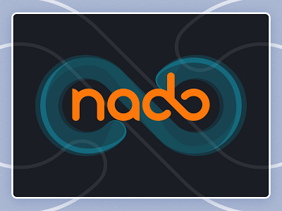 "Nado" (Necessary) — digital agency logotype branding design infinity logo vector