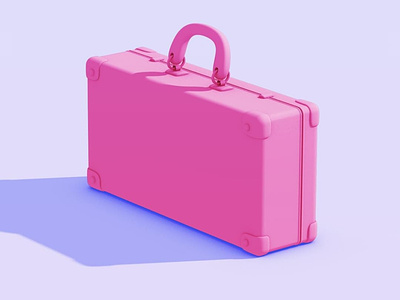 3D Luggage 3d art
