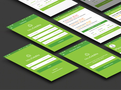 Meu Crédito App app credit fintech mobile app ui
