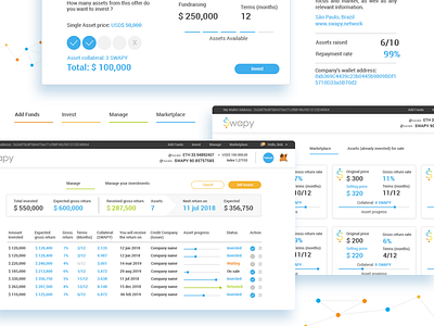 Swapy Exchange D'App blockchain dapp decentralized app ethereum ui user experience user interface ux web app web application