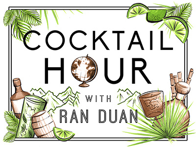 Cocktail Hour Travel Series Pitch Deck (Cover) graphic design illustration logo design pitch deck presentation design typography visual branding