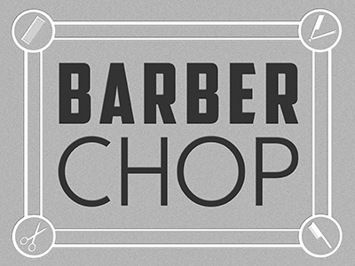 Barber Chop Pitch Deck (Cover) graphic design illustration logo design pitch deck presentation design visual branding