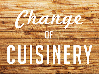 "Change of Cuisinery" Pitch Deck (Cover)