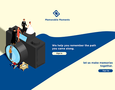 Moments Web App illustration ui ux web website