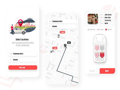 Cab booking app concept book booking booking app branding cab design driving icon illustration taxi taxi app taxi driver ui ux