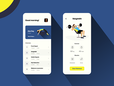 Workout App Design