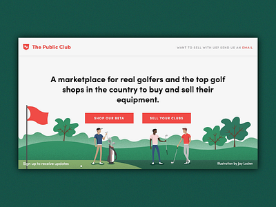 Golf Startup Hero Graphic