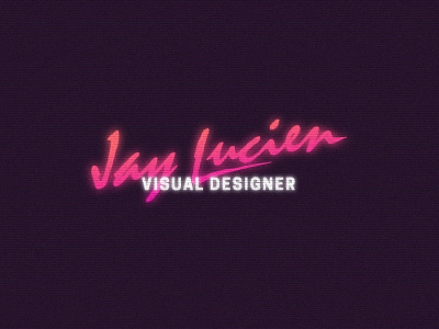 Personal Logo 80s logo rad retro vhs visual design visual designer