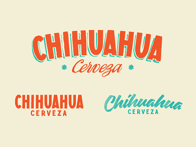 Chihuahua Cerveza Logos beer beer branding cerveza chihuahua design logo sign painting vector