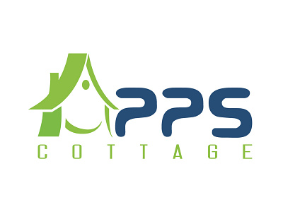 Apps Cottage Logo amazing apps blue brand color cottage fonts green logo plan professional stationery