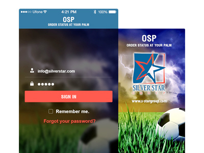 Silver Star Osp App application ball football app group mobile nike order status palm silver star
