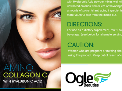 Amino Collagon Flyer beauty cream facts flyer ingredients made natural skin supplements usa