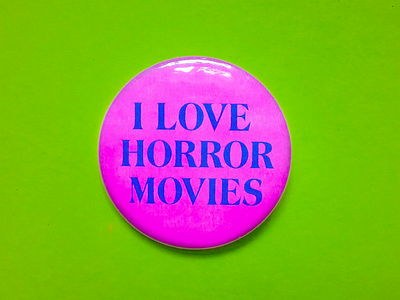 Risograph Horror pin branding button design graphic design pin riso risograph risograph print