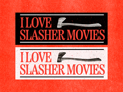 Daily Design #10 branding design graphic design horror movies sticker sticker design type typography